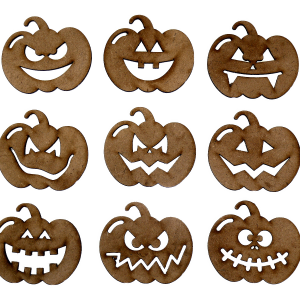 Lasercut MDF pumpkin set