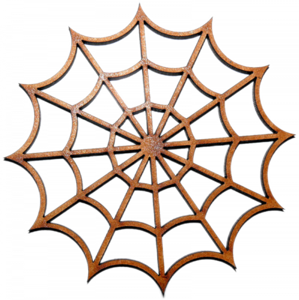 Round Spider Web Laser cut MDF